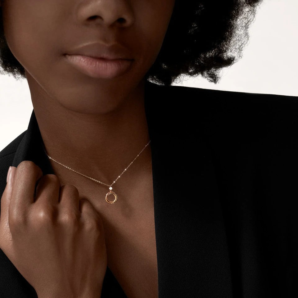 [⭐JeweliWhal]TRINITY  NECKLACE 1 DIAMOND