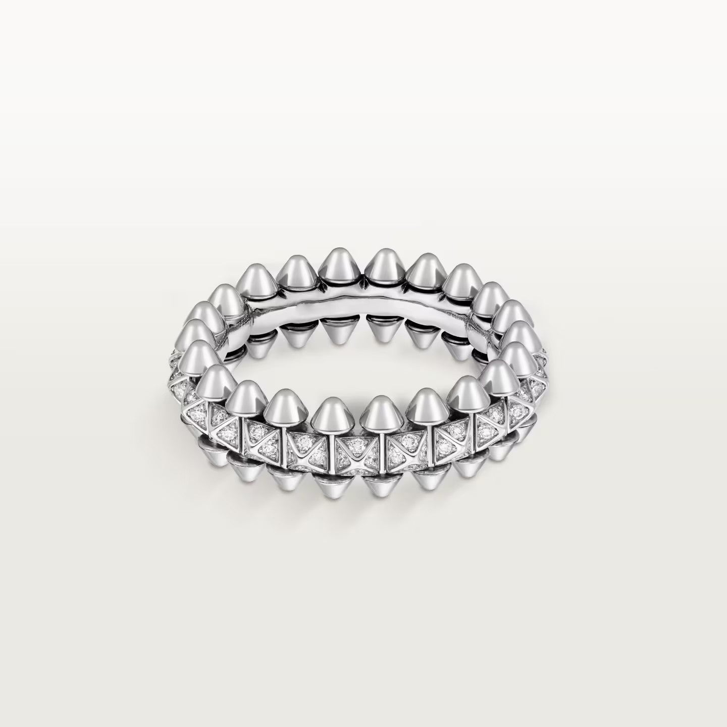 [⭐JeweliWhal]CLASH 6.4MM SMALL FULL DIAMOND RING