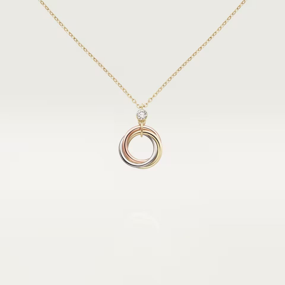 [⭐JeweliWhal]TRINITY  NECKLACE 1 DIAMOND