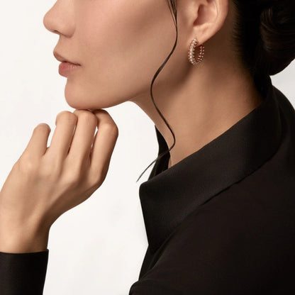 [⭐JeweliWhal]CLASH 6.4MM FULL DIAMOND SMALL EARRINGS