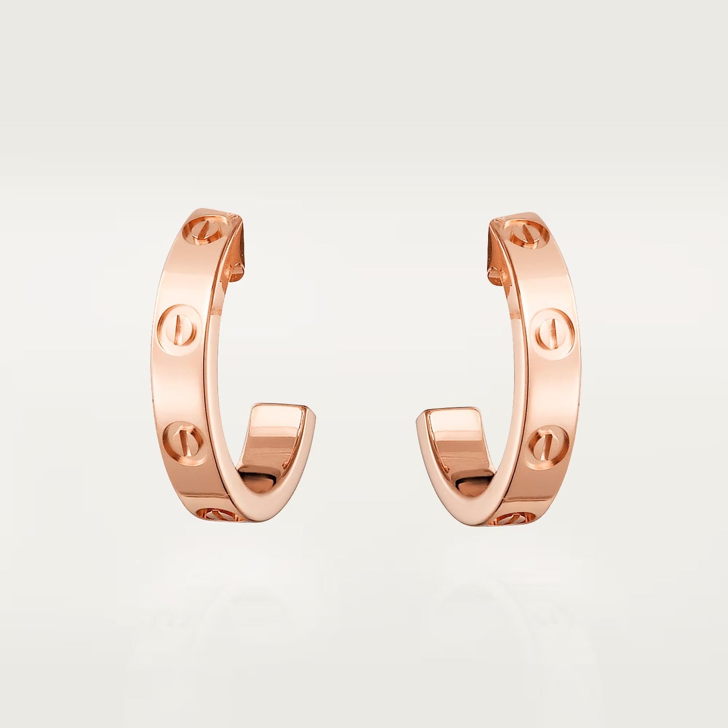 [⭐JeweliWhal]LOVE EARRINGS 2.65 MM NO DIAMOND SMALL