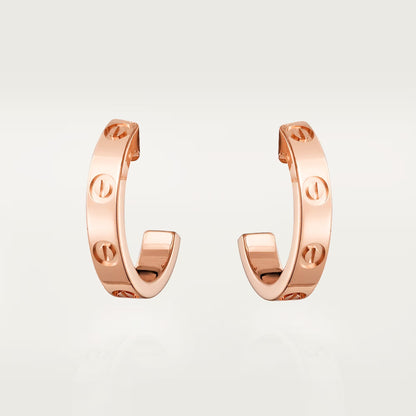 [⭐JeweliWhal]LOVE EARRINGS 2.65 MM NO DIAMOND SMALL