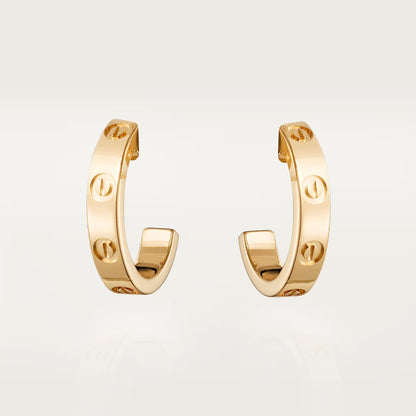 [⭐JeweliWhal]LOVE EARRINGS 2.65 MM NO DIAMOND SMALL