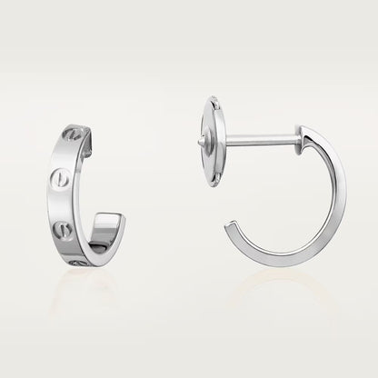 [⭐JeweliWhal]LOVE EARRINGS 2.65 MM NO DIAMOND SMALL