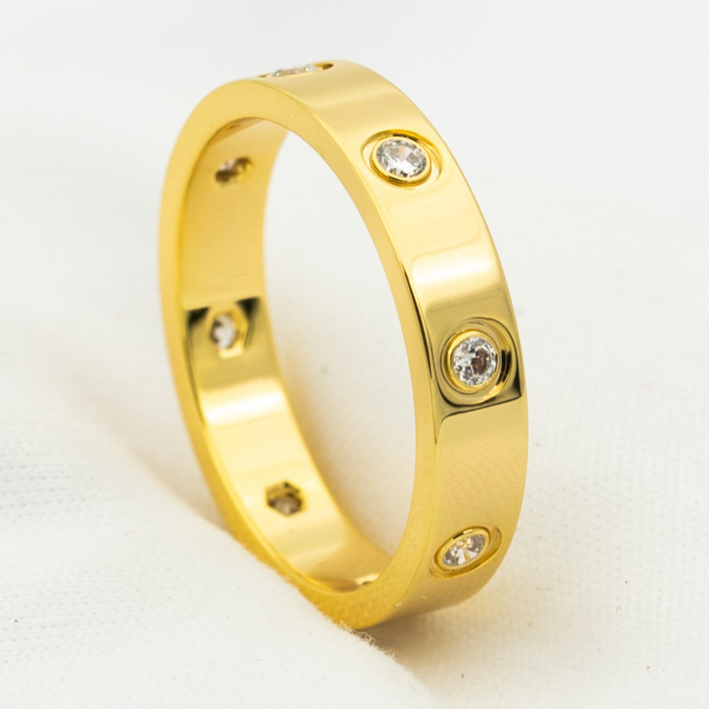 [⭐JeweliWhal]LOVE RING 3.6MM 8 DIAMONDS