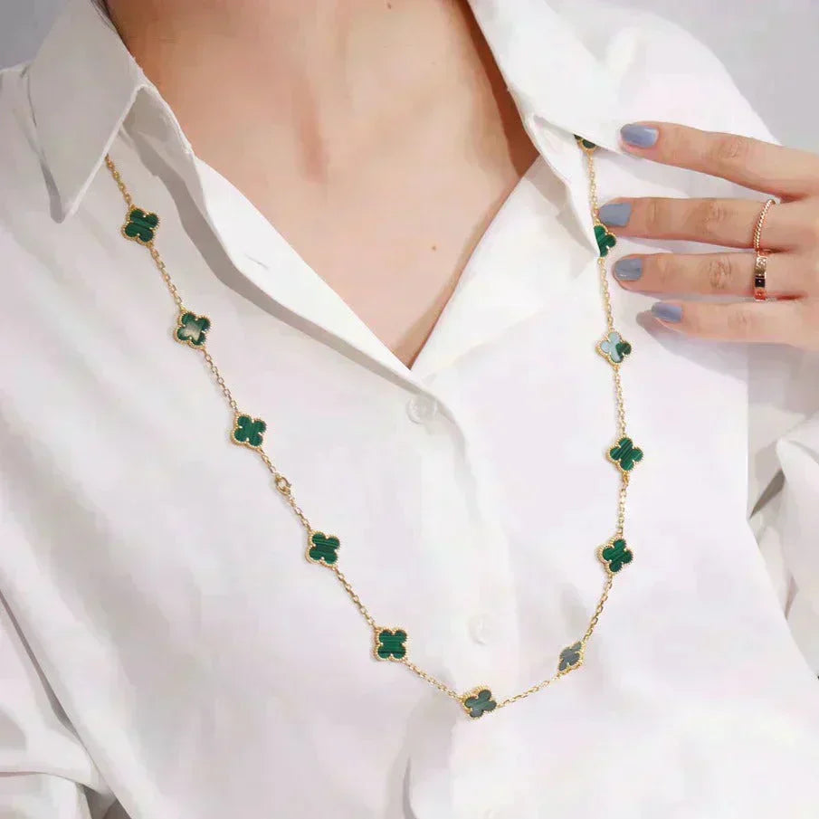 [⭐JeweliWhal]CLOVER 20 MOTIFS MALACHITE GOLD
