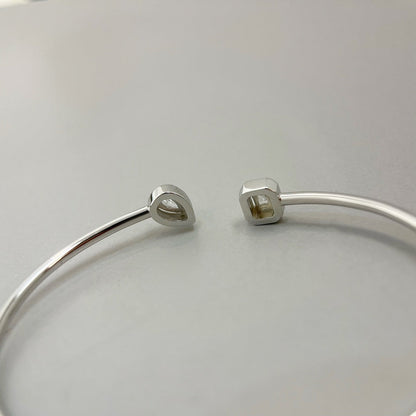 [⭐JeweliWhal]FLEXIBLER JONC-ARMREIF MY TWIN TOI & MOI SILBER MIT DIAMANTEN