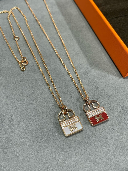 [⭐JeweliWhal]H CIRCE MOISSANITE PENDANT NECKLACE GOLD