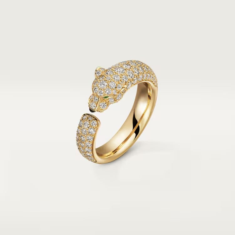 [⭐JeweliWhal]PANTHERE FULL DIAMOND SMALL RING