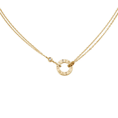 [⭐JeweliWhal]LOVE NECKLACE 16MM 2 DIAMONDS