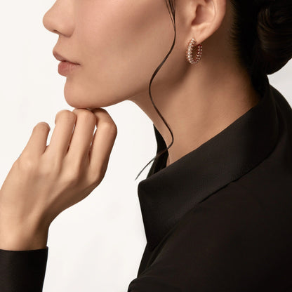 [⭐JeweliWhal]CLASH FULL DIAMOND MEDIUM EARRINGS
