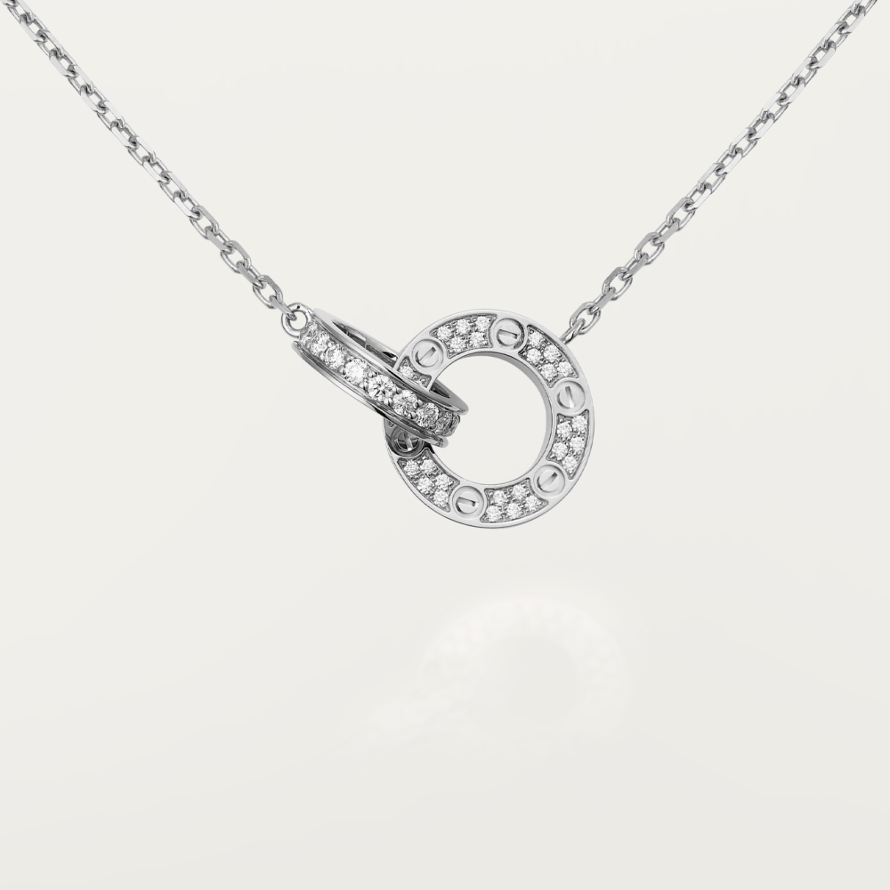 [⭐JeweliWhal]LOVE  FULL DIAMOND PENDANT NECKLACE