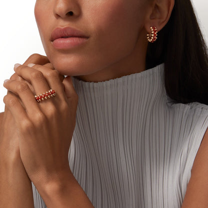 [⭐JeweliWhal]CLASH 7.9MM AGATE CHALCEDONY EARRINGS