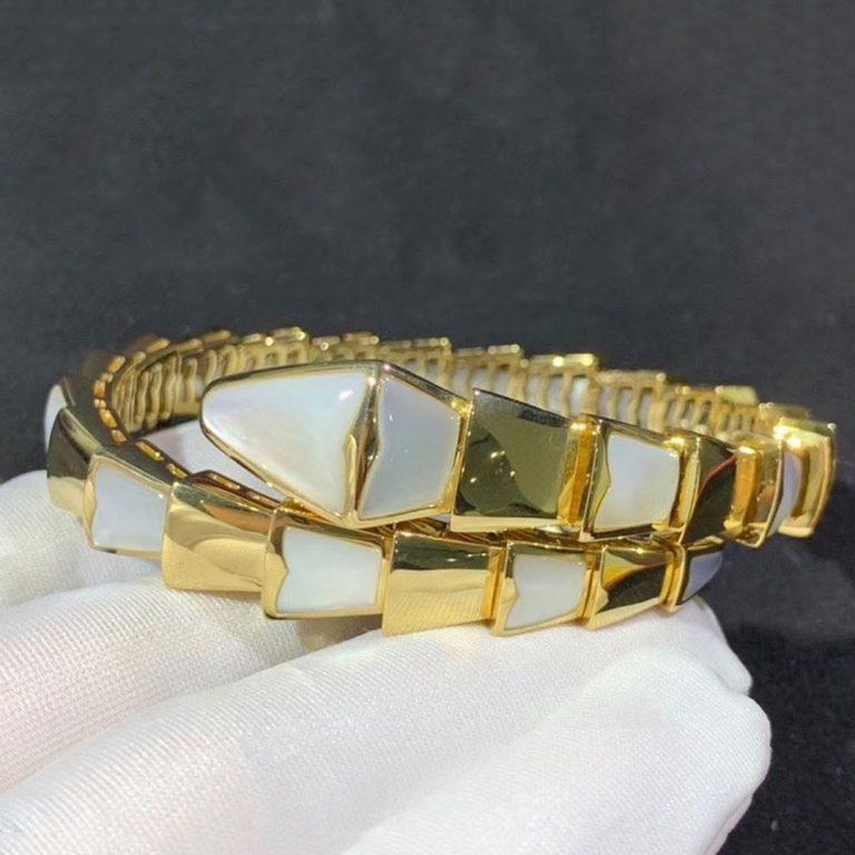 [⭐JeweliWhal]SERPENTI BRACELET MOP GOLD