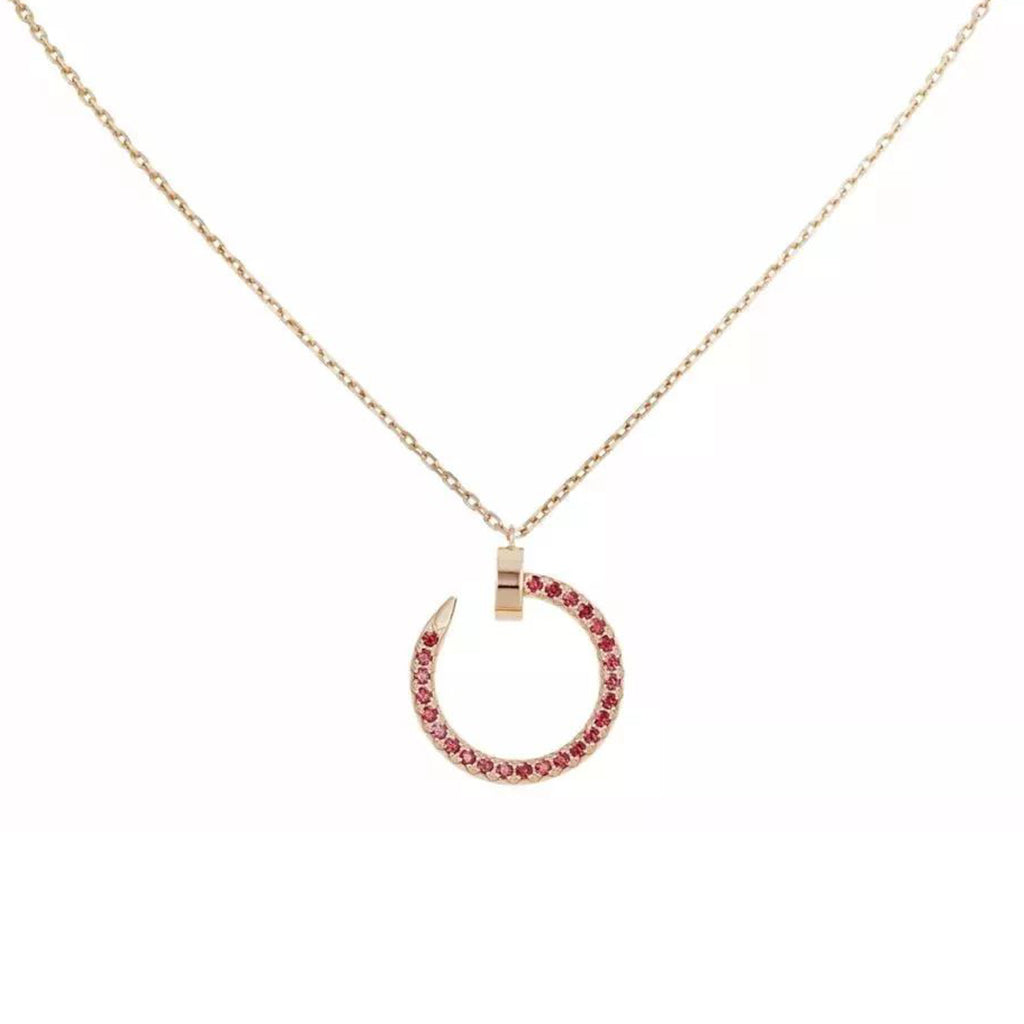 [⭐JeweliWhal]JUSTE NECKLACE RED FULL DIAMONDS