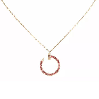 [⭐JeweliWhal]JUSTE NECKLACE RED FULL DIAMONDS