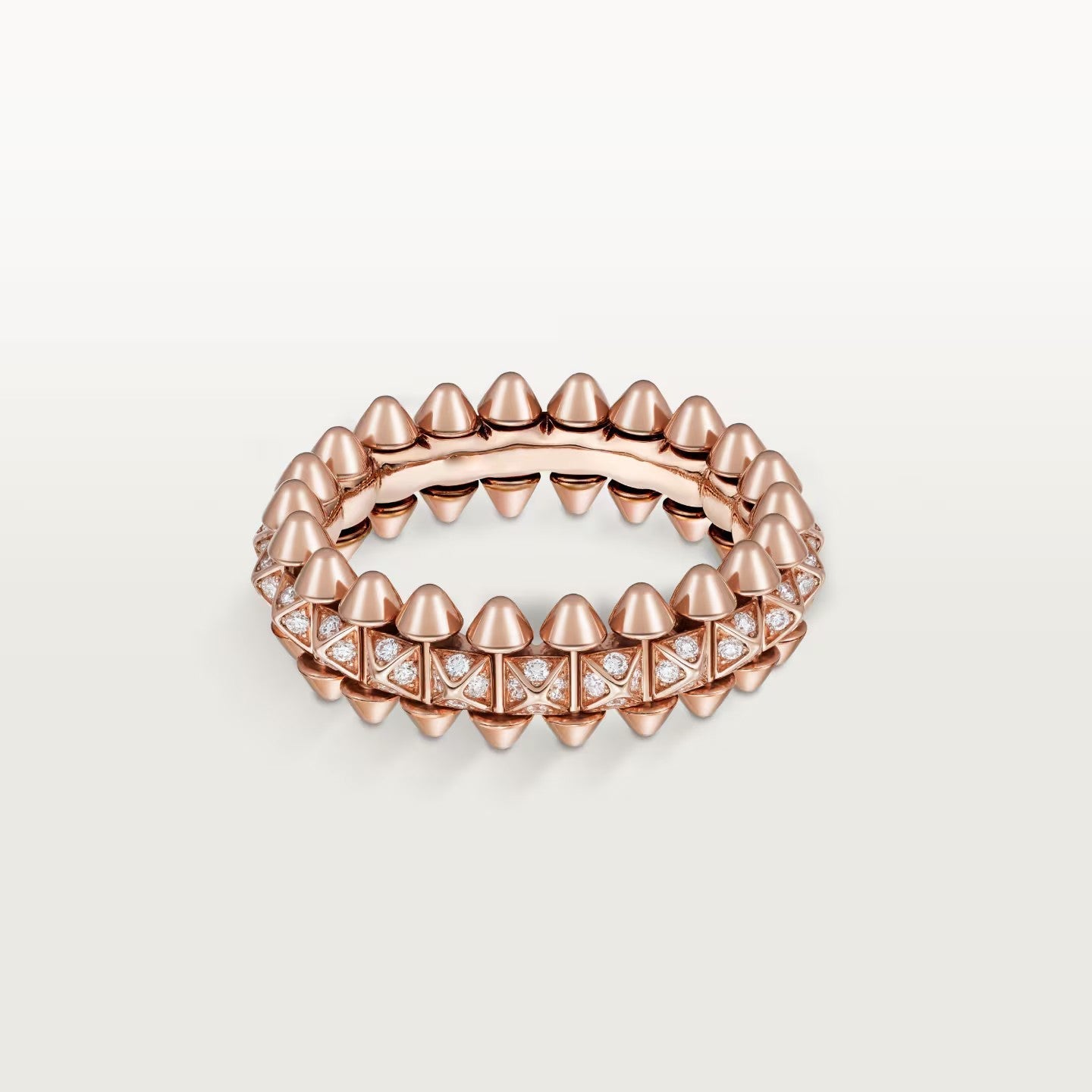 [⭐JeweliWhal]CLASH 6.4MM SMALL FULL DIAMOND RING