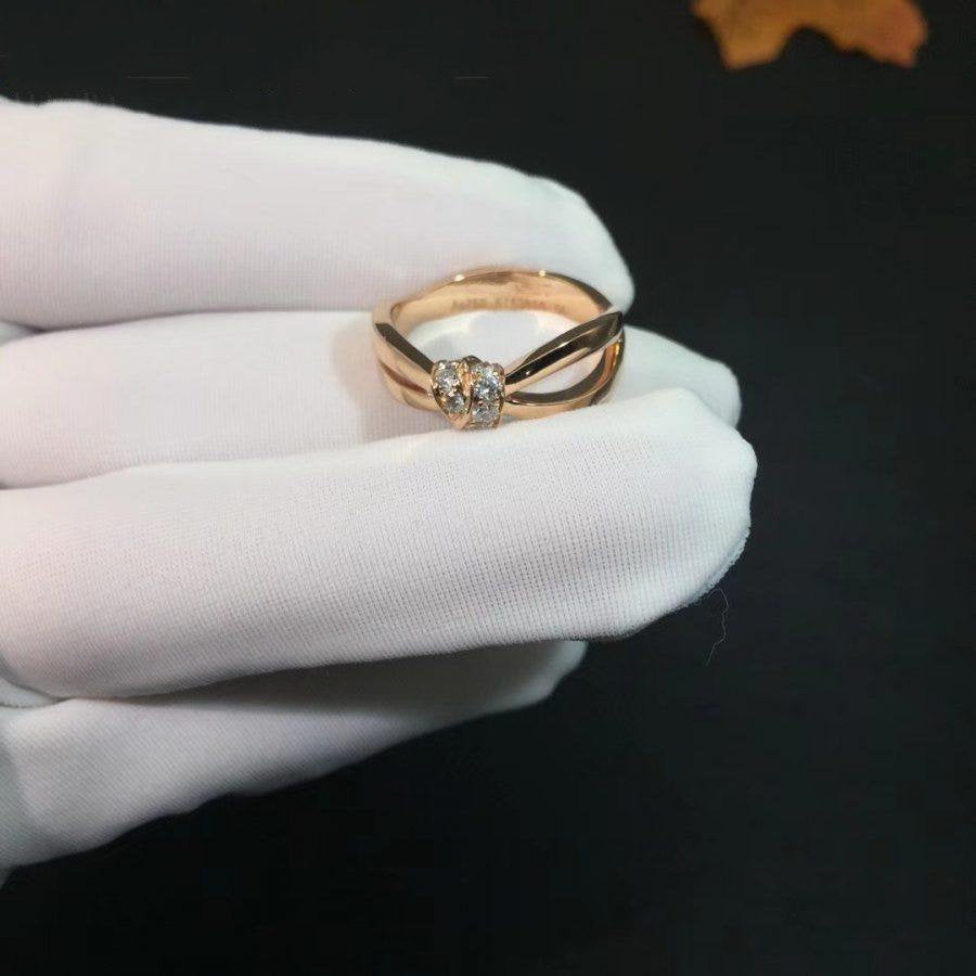 [⭐JeweliWhal]LIENS RING PINK GOLD DIAMOND