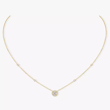 [⭐JeweliWhal]Diamond Necklace 0,20ct Brilliant Shape Joy