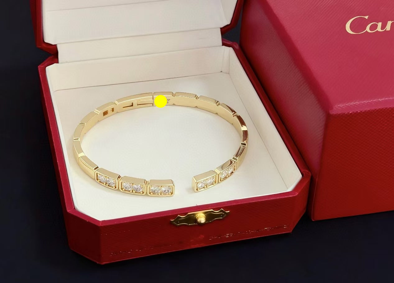 [⭐JeweliWhal jewelrys]LOVE DIAMOND OPEN  BRACELET