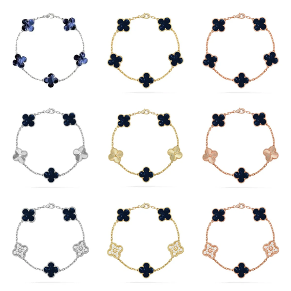 [⭐JeweliWhal]CLOVER 5 MOTIF PIETERSITE BRACELET COLLECTION