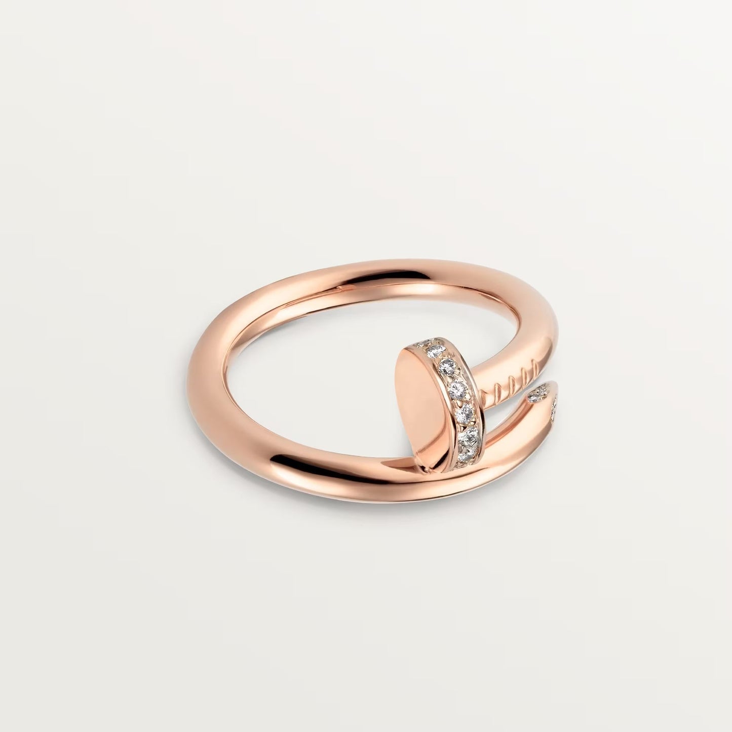 [⭐JeweliWhal]JUSTE RING 2.6MM HALF DIAMOND
