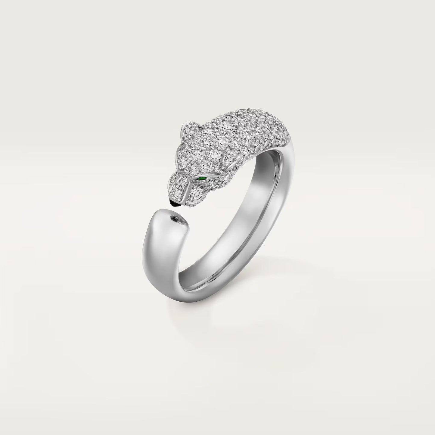 [⭐JeweliWhal]PANTHERE HALF DIAMOND SMALL RING