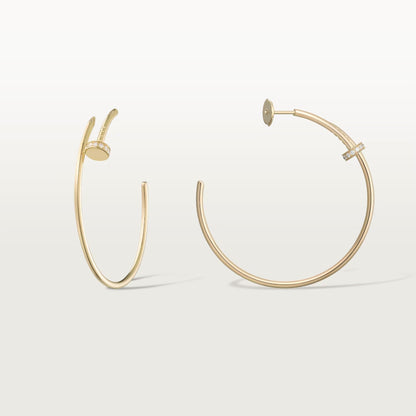 [⭐JeweliWhal]JUSTE HALF DIAMOND LARGE EARRINGS