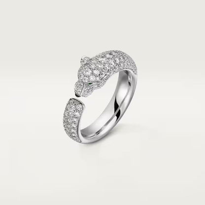 [⭐JeweliWhal]PANTHERE FULL DIAMOND SMALL RING