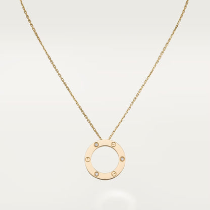 [⭐JeweliWhal]LOVE NECKLACE 16MM 3 DIAMONDS