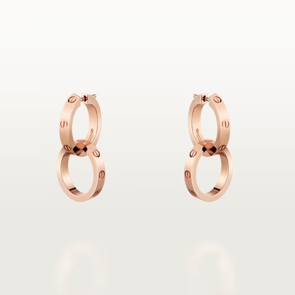 [⭐JeweliWhal]LOVE 3.3MM DANGLE EARRINGS