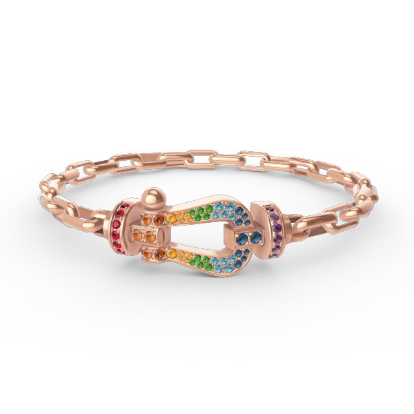 [⭐JeweliWhal]FORCE LARGE HORSESHOE CLASP  METAL BRACELET