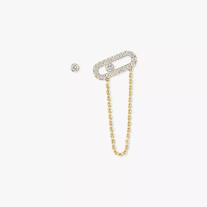 [⭐JeweliWhal]Move Uno Diamond Earrings