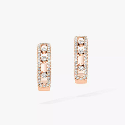 [⭐JeweliWhal]Diamond Pave_ Hoop Earrings Move