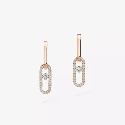 [⭐JeweliWhal]Move Link Diamond Earrings