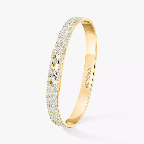 [⭐JeweliWhal]Move Noa Full Pavé Diamond Bangle Bracelet