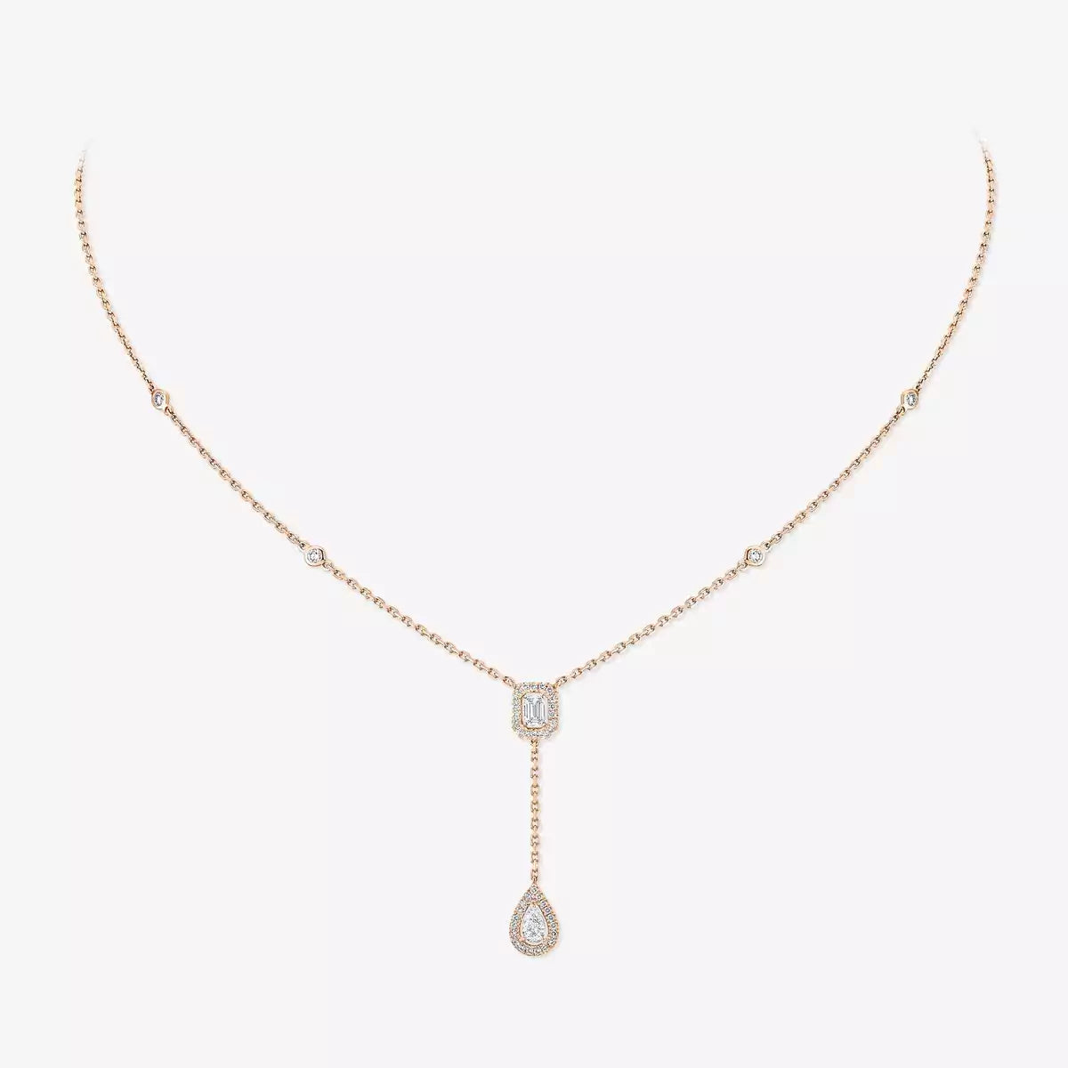 [⭐JeweliWhal]Gold Diamond Tie Necklace