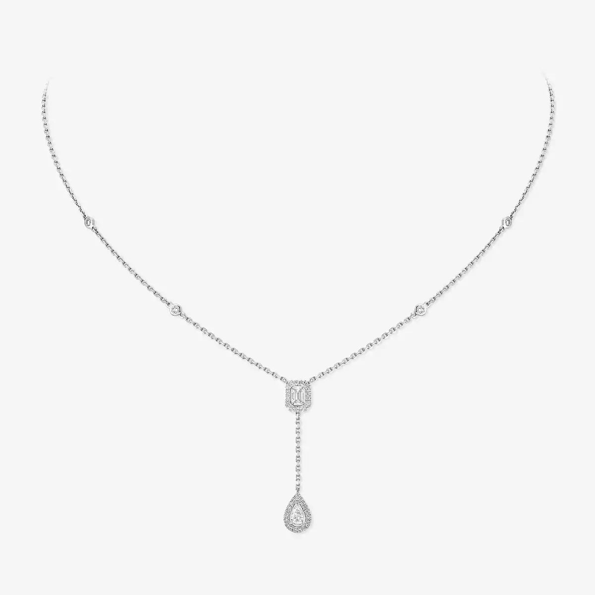 [⭐JeweliWhal]Gold Diamond Tie Necklace