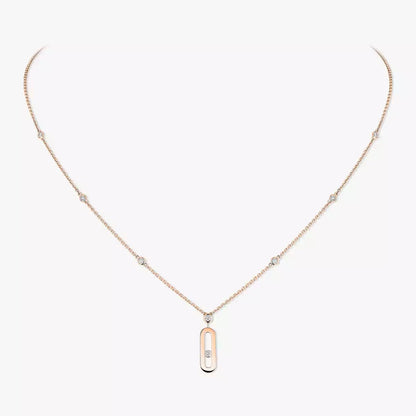 [⭐JeweliWhal] Move Uno Gold Diamond Long Necklace