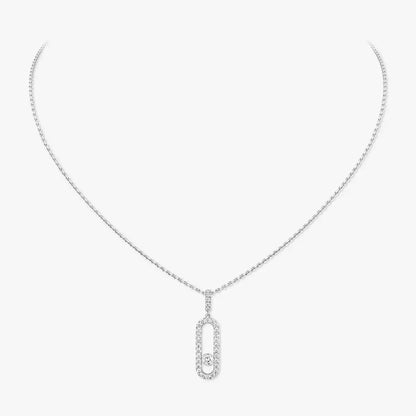 [⭐JeweliWhal]Move Uno Diamond Necklace in Rose Gold
