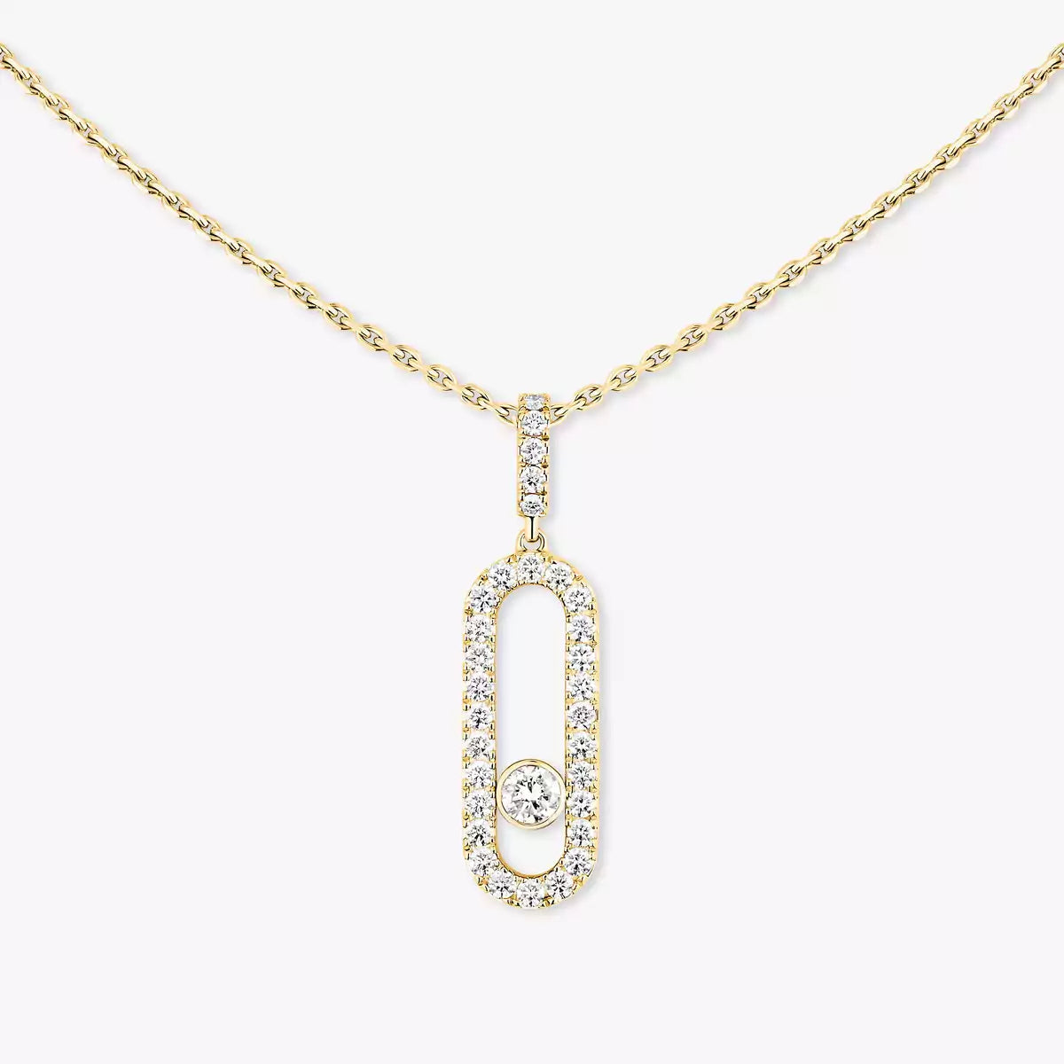 [⭐JeweliWhal]Move Uno Diamond Necklace in Rose Gold