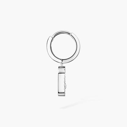 [⭐JeweliWhal]Move Uno Single Diamond Hoop Earring