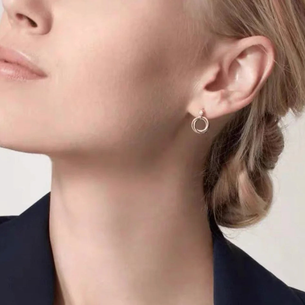 [⭐JeweliWhal]TRINITY ON DIAMOND  EARRINGS
