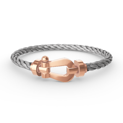 [⭐JeweliWhal]FORCE GROSSES HUFEISEN OHNE DIAMANT ARMBAND ROSÉGOLD