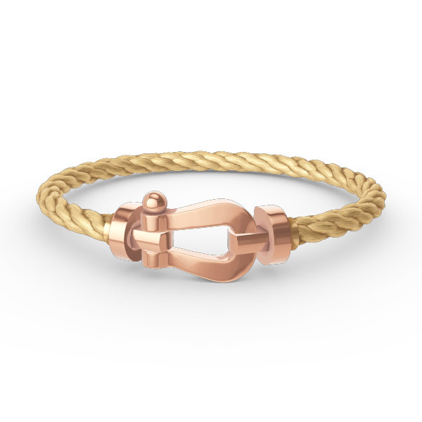 [⭐JeweliWhal]FORCE GROSSES HUFEISEN OHNE DIAMANT ARMBAND ROSÉGOLD