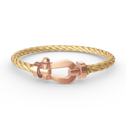 [⭐JeweliWhal]FORCE GROSSES HUFEISEN OHNE DIAMANT ARMBAND ROSÉGOLD