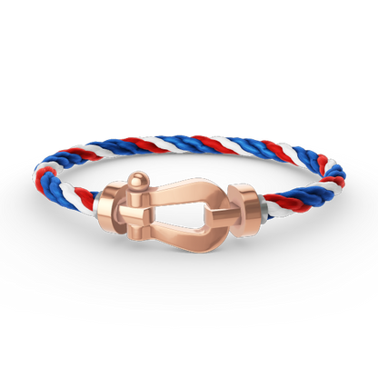 [⭐JeweliWhal]FORCE GROSSES HUFEISEN OHNE DIAMANT ARMBAND ROSÉGOLD