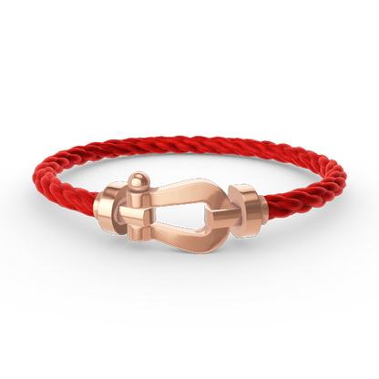 [⭐JeweliWhal]FORCE GROSSES HUFEISEN OHNE DIAMANT ARMBAND ROSÉGOLD