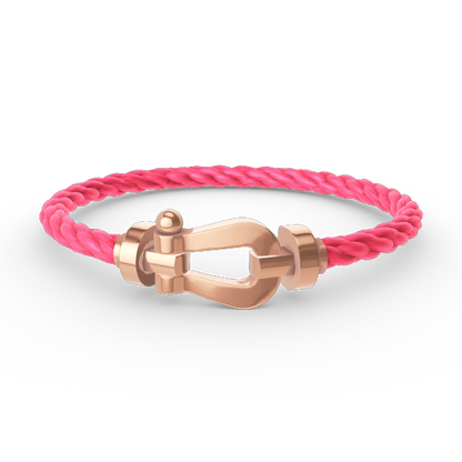 [⭐JeweliWhal]FORCE GROSSES HUFEISEN OHNE DIAMANT ARMBAND ROSÉGOLD