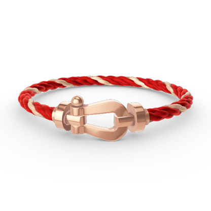 [⭐JeweliWhal]FORCE GROSSES HUFEISEN OHNE DIAMANT ARMBAND ROSÉGOLD